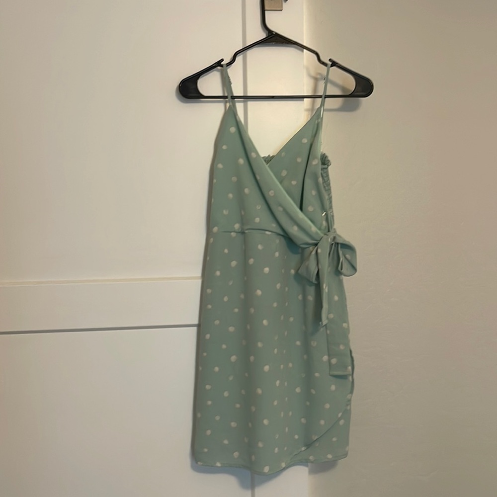 Peach Love California Mint Mini Dress